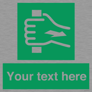 Custom Pull Bar Sign